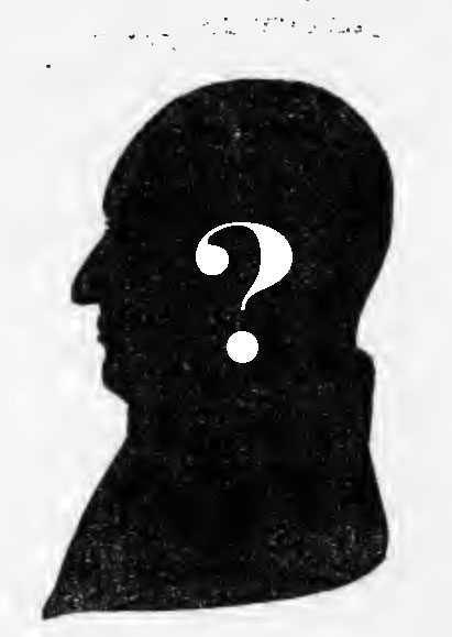 Silhoutte of Reverend Richard Ely with question mark